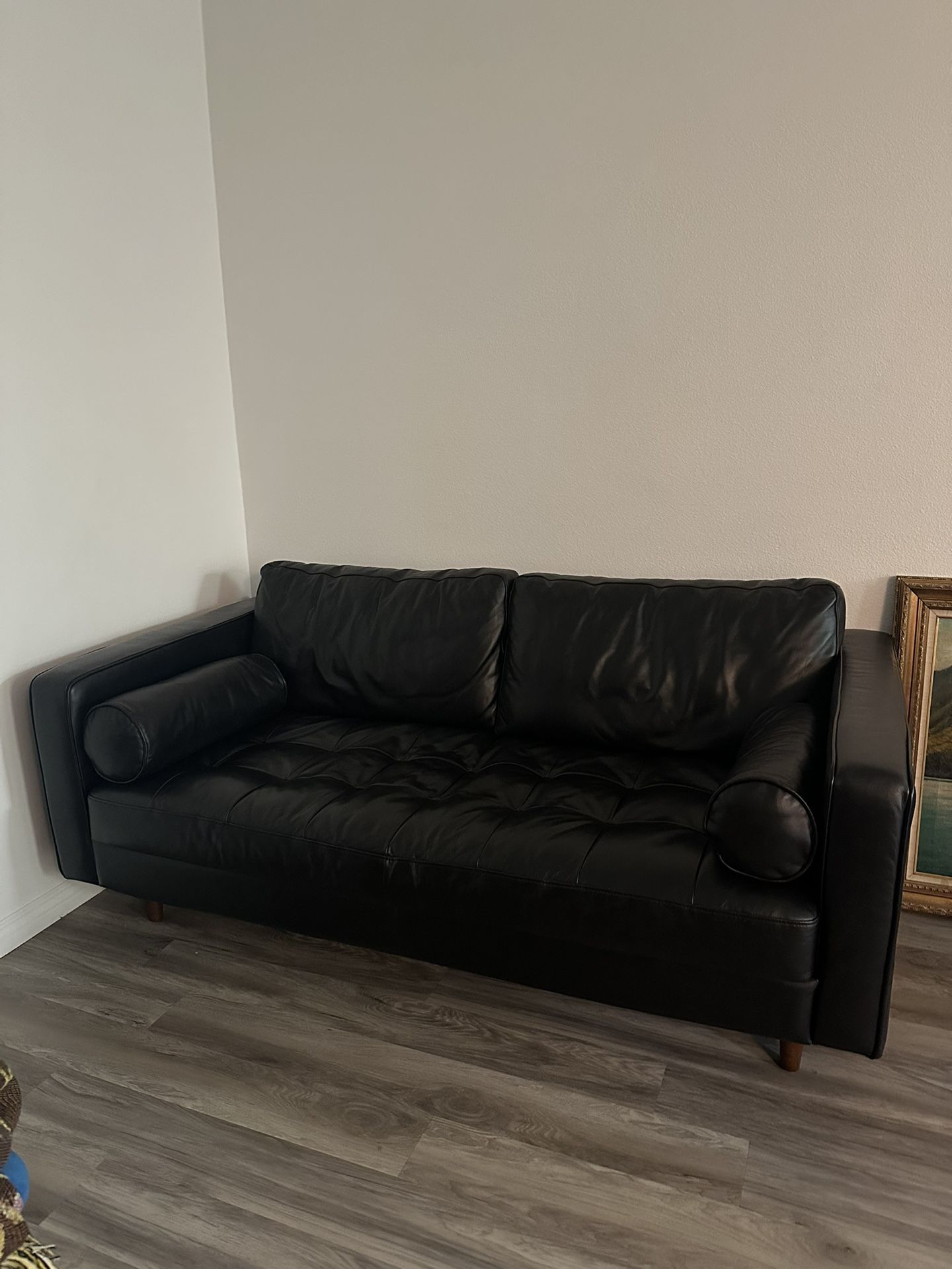 72” Leather Article Sven Sofa (Lightly Used)