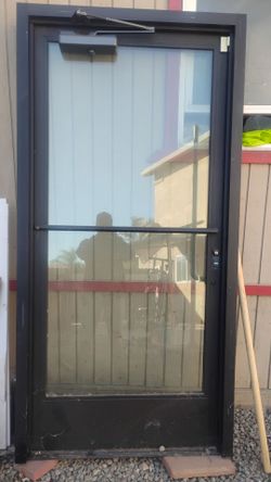 Glass door