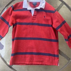 Polo Ralph Lauren Rugby Shirt – Red & Navy Stripes