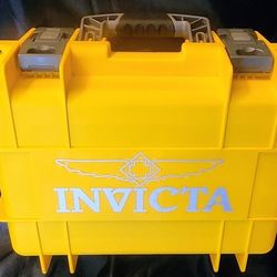 Invicta 8 Slot Wach Case Yellow 