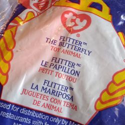 1999 Flitter Ty Beanie Baby 