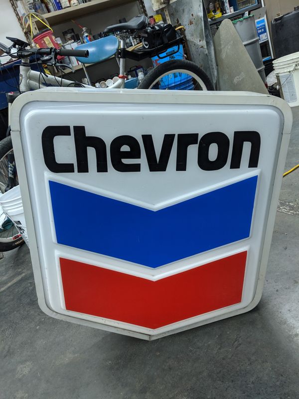 PENDING SALE Official Chevron gas station sign for Sale in Granite