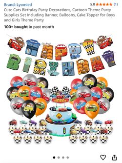 Cars birthday decorations