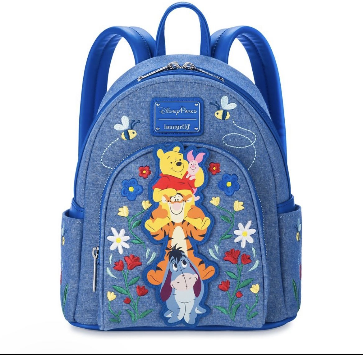 Disney Parks Loungefly - Winnie the Pooh and Friends - Denim Look