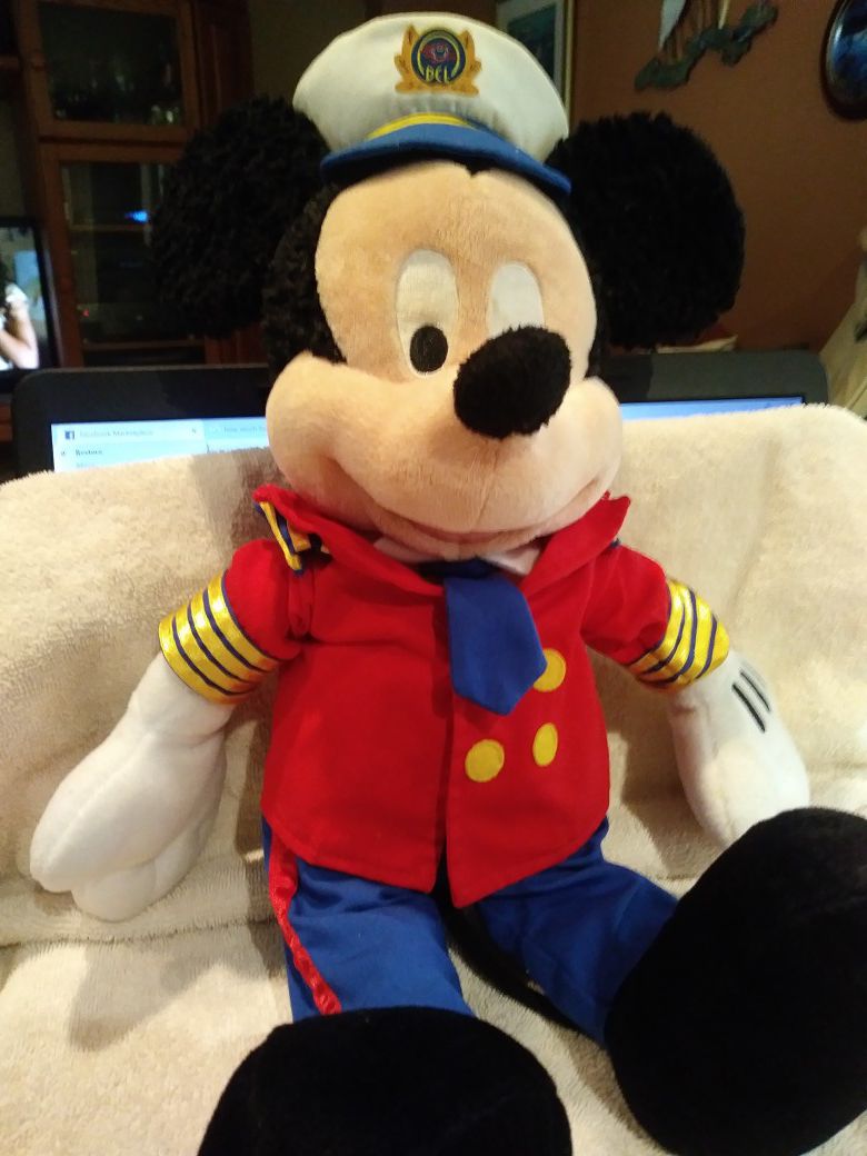 Disney's plush Mickey Mouse ships captain
