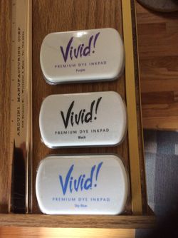 Ink pads for rubber stamps
