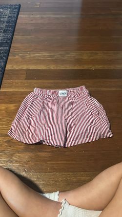 Red Striped Shorts 
