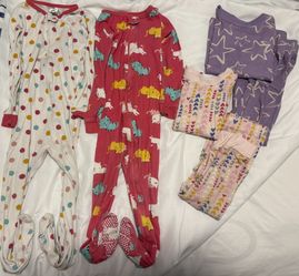 Toddler Girls 3t Pjs - 4 Pairs 