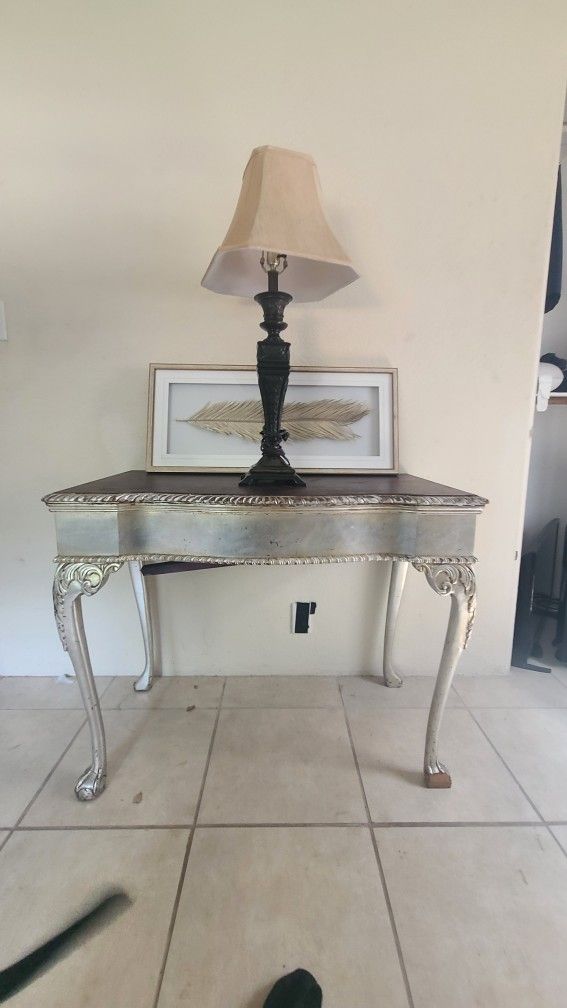 Antique Slider Table From The 1800s.