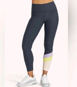 Peloton Womens Leggings Navy Blue Cadent Colorblock Activewear Compression Sz M