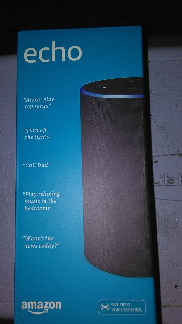 Smart Speaker Amazon Echo 2nd Generation Charcoal Fabric