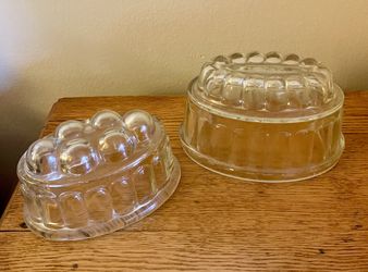 Vintage Glass Jello Molds