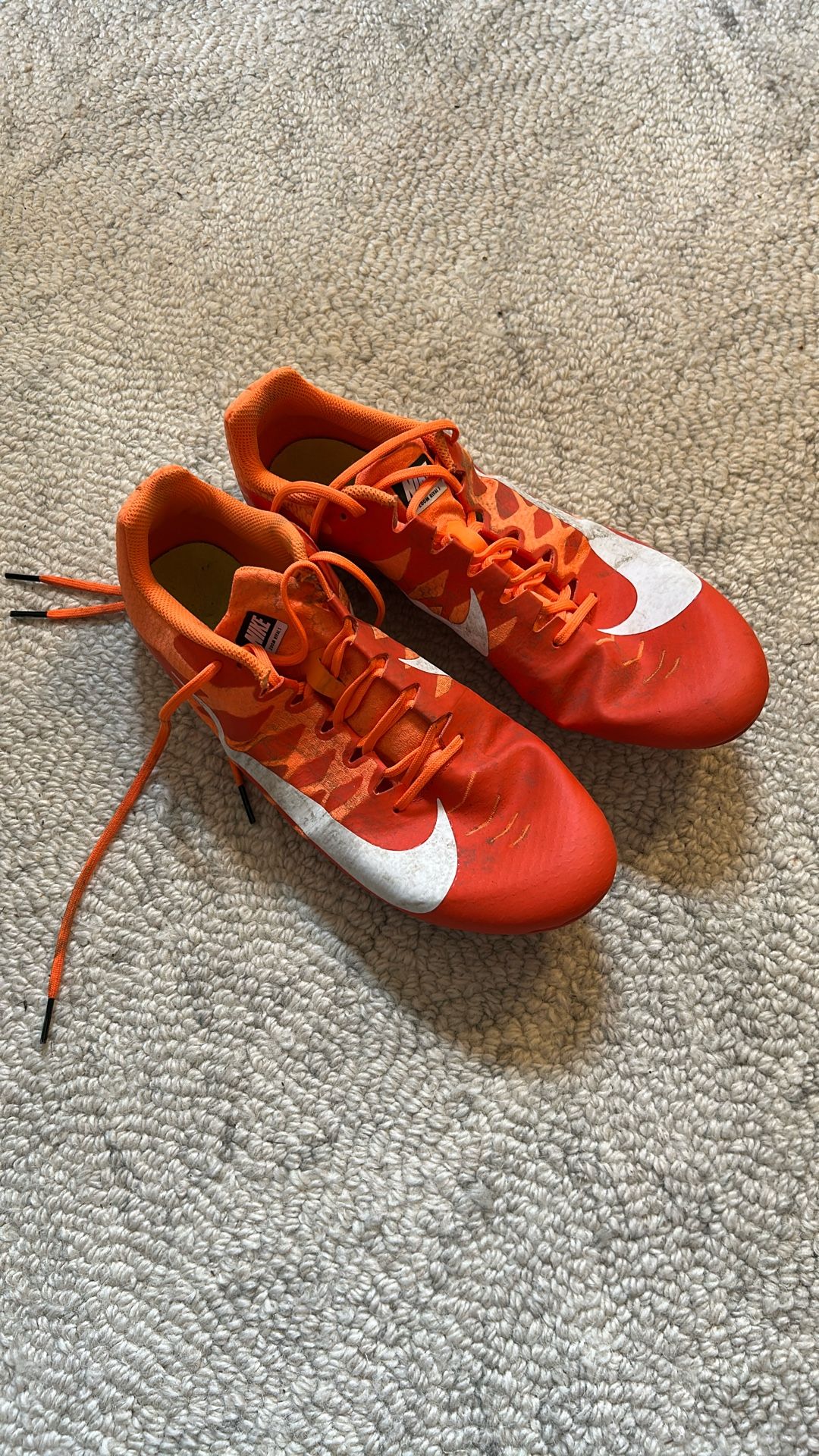 Nike Orange Spikes Zoom Rival A