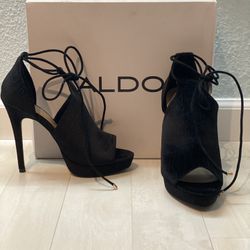 Black Aldo Heels