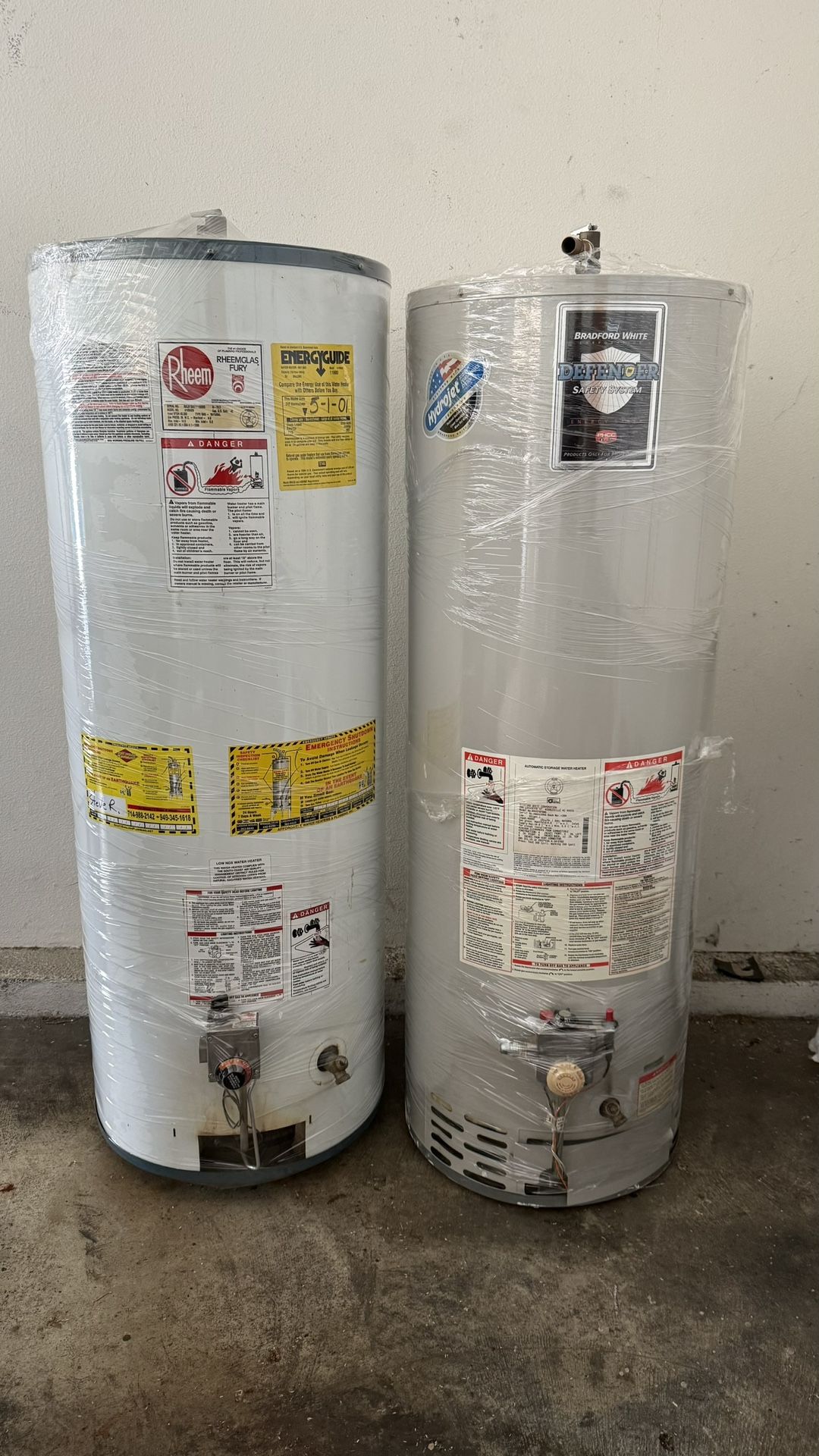 Water Heaters 30/40/50 Gallons