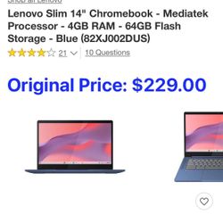 Lenovo Slim 14” Chromebook