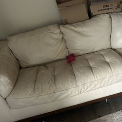 White Leather Couch