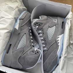 Jordan 5 Wolf Grey Size 9 New