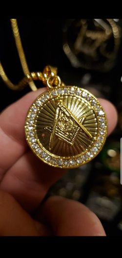 Freemason chain mason necklace Masonic jewelry