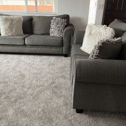 Macy’s Gray Couch And Loveseat