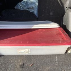 Three Plastic Containers With Lids For $12 All Three 