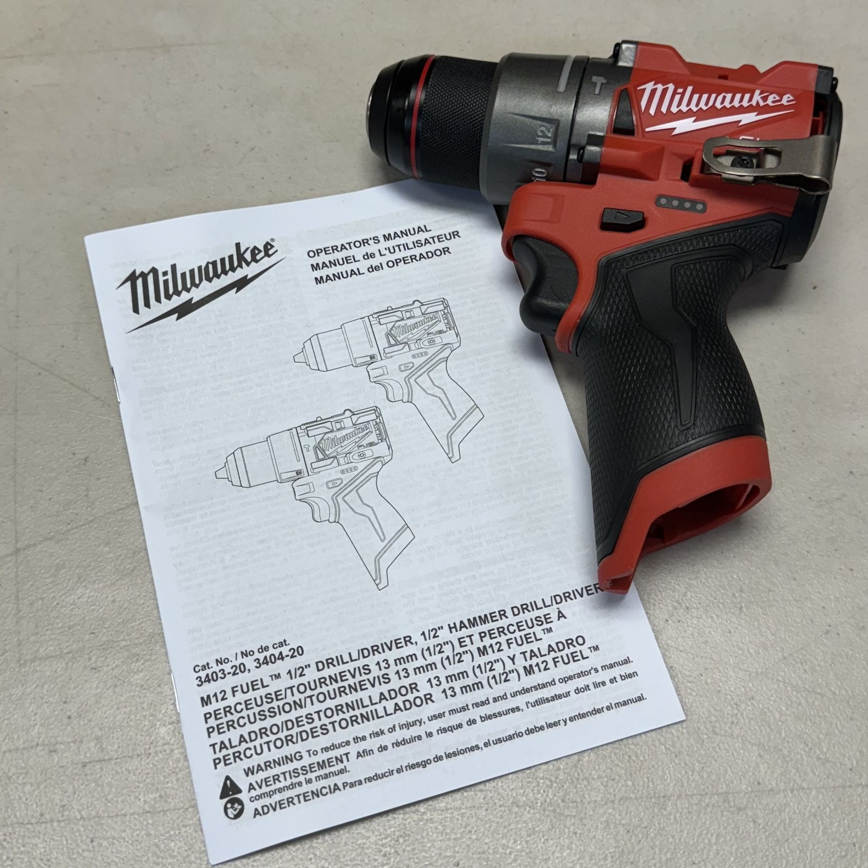 Milwaukee M12 3404-20 Fuel Drill/Driver (Tool Only)