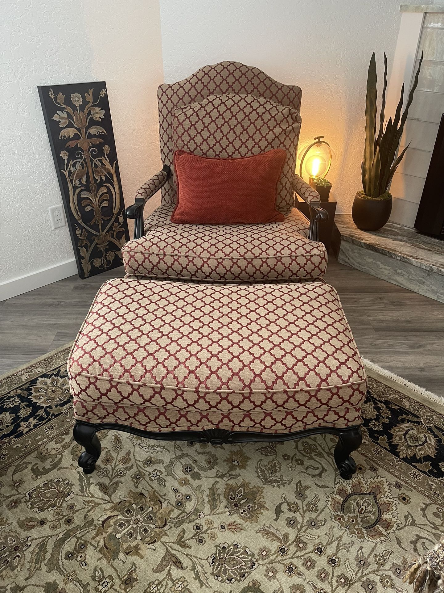 Chair And A half With Ottoman