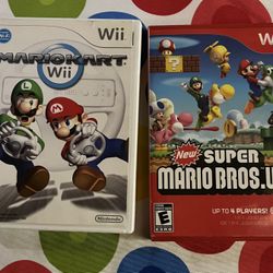 Mario Kart And Mario Bros Nintendo Wii 