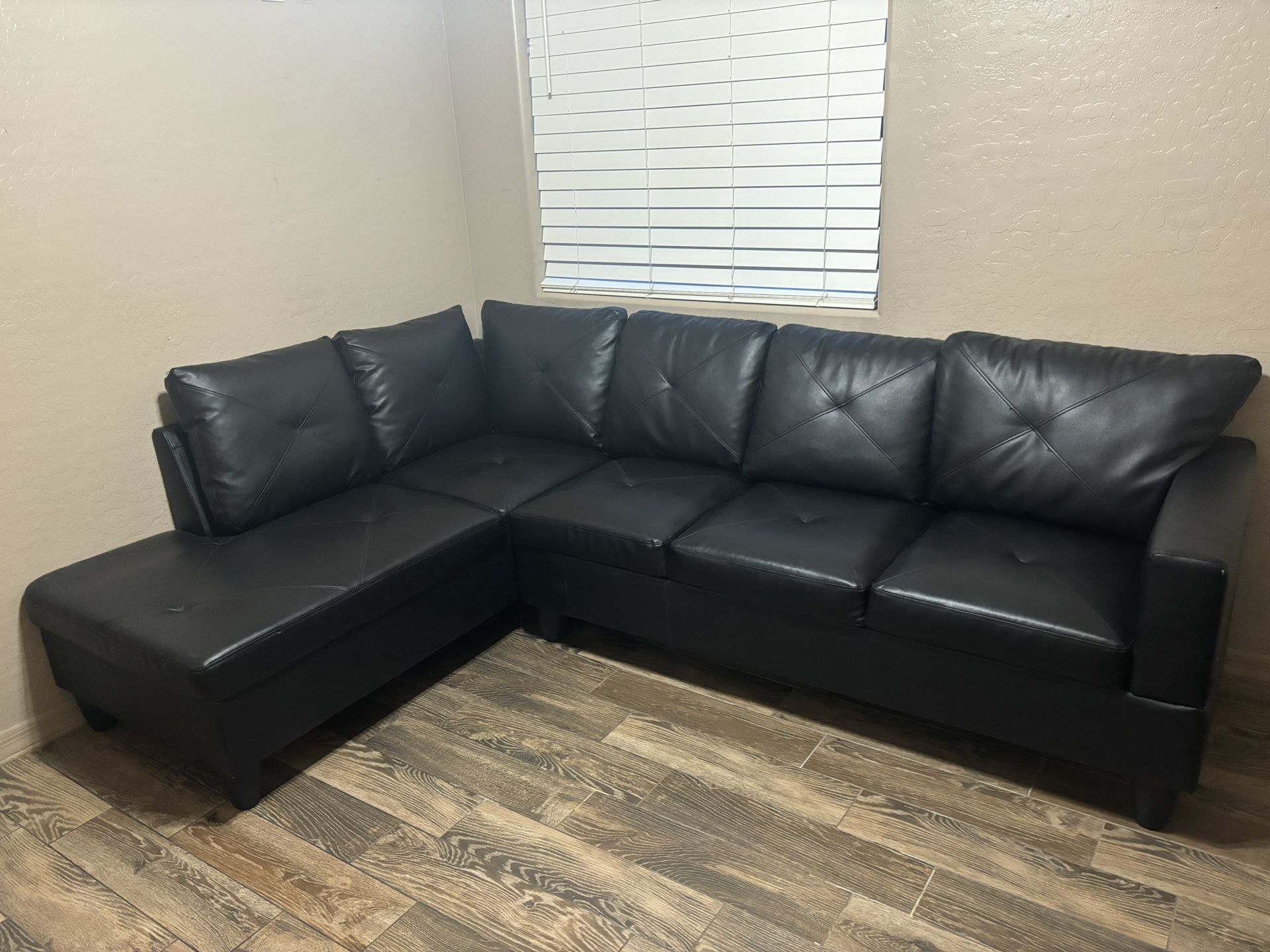 Sectional Couch Black