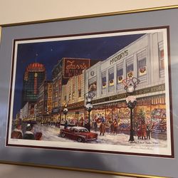 Picture Art Wall Hanging Allentown KAROLINE SCHAUB-PEELER LITHOGRAPH