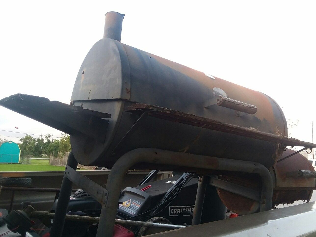 Free bbq pit for scrap metal