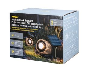 KODA Solar LED Rock Spotlight with Adjustable Color Temperature