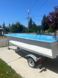 Trade 14 foot Livingston with Trailer for truckTrade 14 foot Livingston with Trailer for truck camper