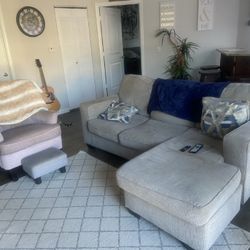 Couch And Arm Chair/Ottoman 