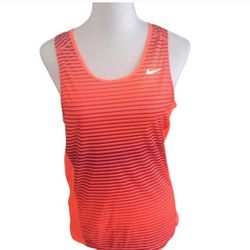 Nike Miller Dry Fit Tank size Small color Orange