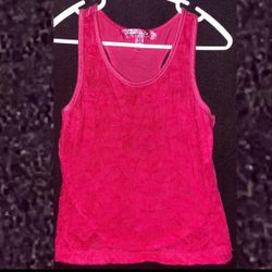 Little Girls Size 5/6 Lace Front Racer Back Tank Top