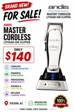 Andis master cordless clippers