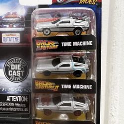 Back to the Future Time Machine Die-Cast Cars (3-Pack)
