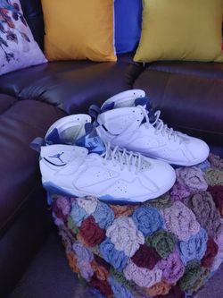 Air Jordan 7 White French Blues size 14