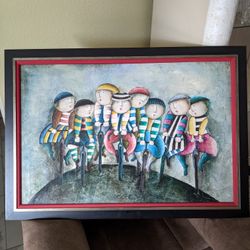 FRAMED JOYCE ROBAL Painting 