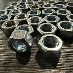 1/2-Inch Hex Nuts (Set of 28) – Metal Threaded Nuts
