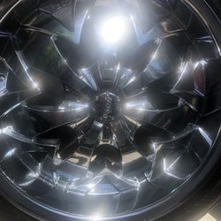 22”Universal six lug rims and tires