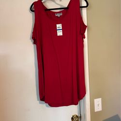 New top red brand new