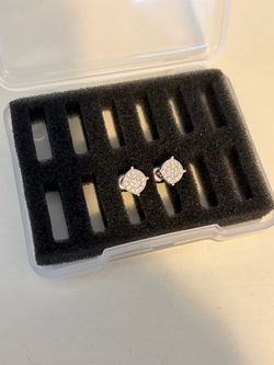 Moissanite stud earrings