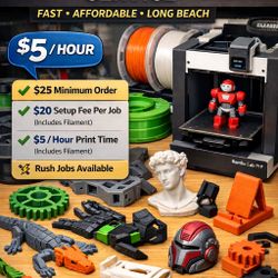 Local 3D Printing Service — Fast Turnaround — Long Beach