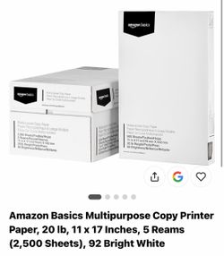 Multipurpose copy paper 11x17"