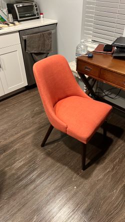 Orange desk chair