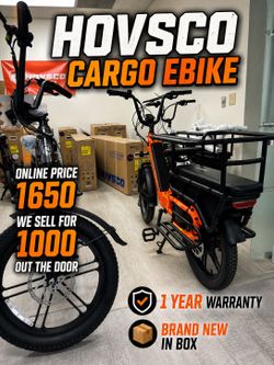 Limited time wholesale price to public - premium cargo ebike for family - family electric bike