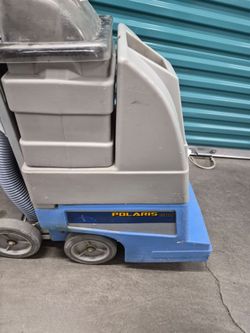 The EDIC Polaris 500PS is a compact, 5-gallon self-contained commercial carpet extractor with a 50 PSI pump. New models typically range from $2,900 to