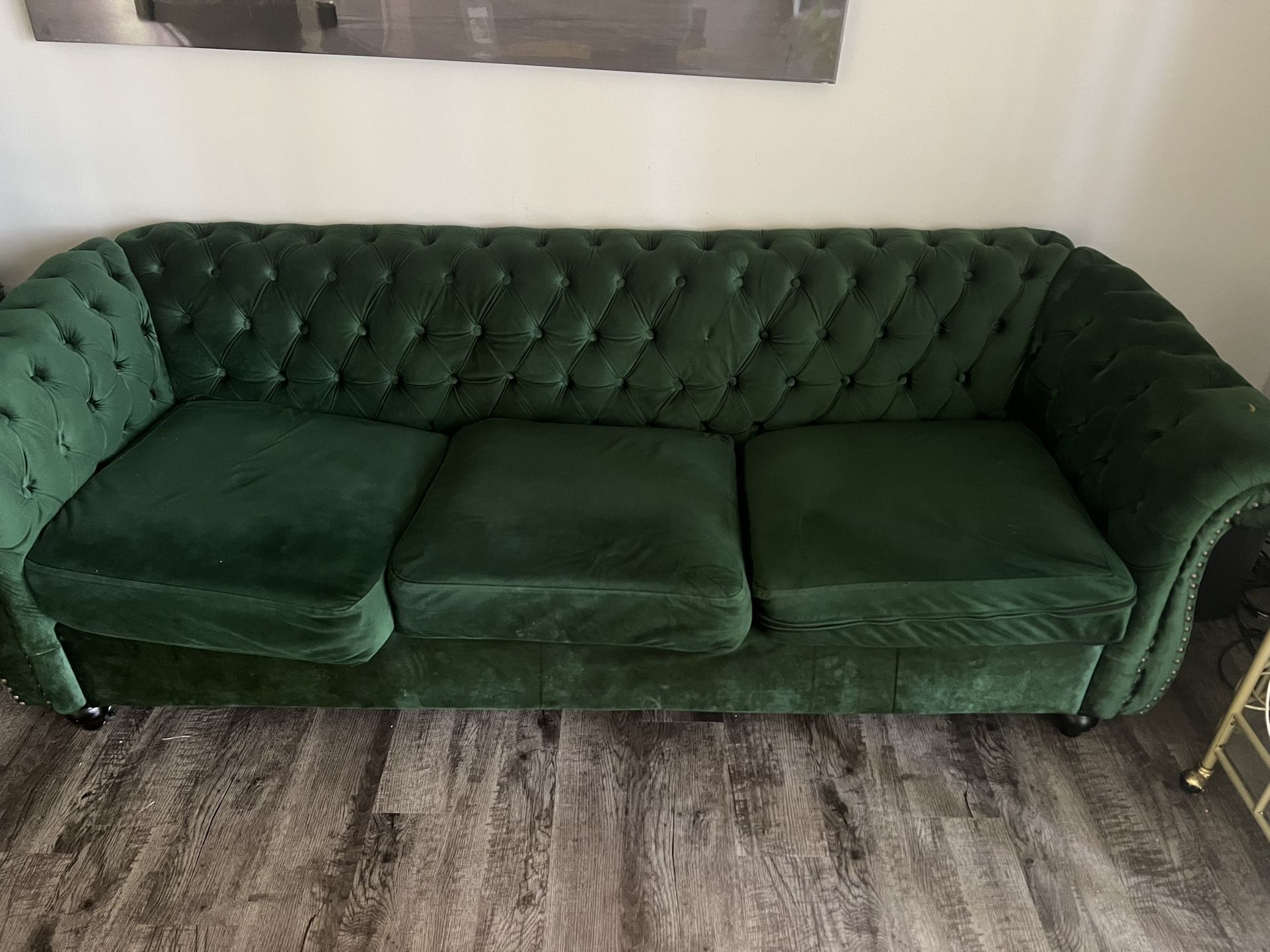 Couch & Bar Stool Set